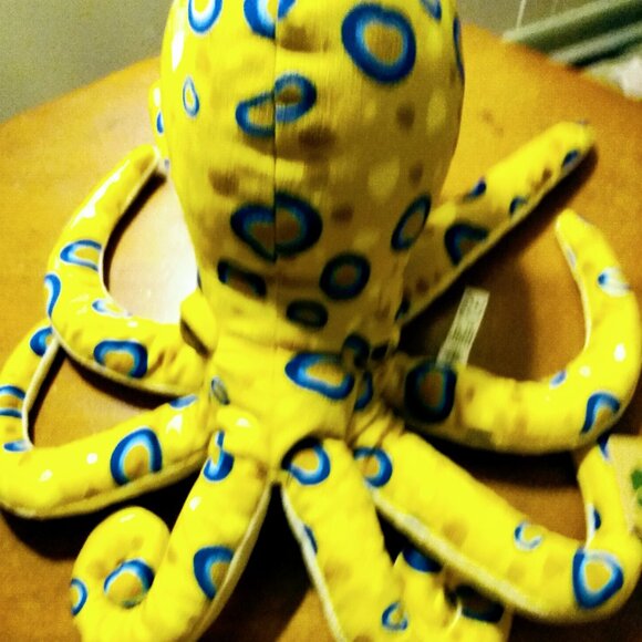 New Petting Zoo Yellow Ring Octopus stuffed toy New with tags - Picture 6 of 6